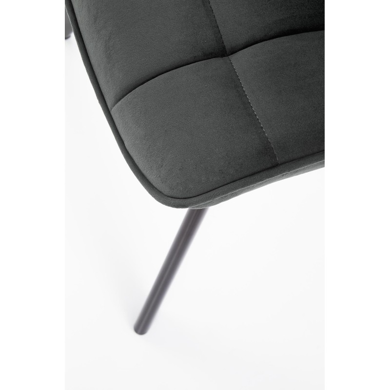 'K332 Chair Legs - Black, Seat - Dark Ash' 'K332 Chair Legs - Black, Seat - Dark Ash'