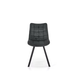 'K332 Chair Legs - Black, Seat - Dark Ash' 'K332 Chair Legs - Black, Seat - Dark Ash'