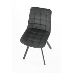 'K332 Chair Legs - Black, Seat - Dark Ash' 'K332 Chair Legs - Black, Seat - Dark Ash'
