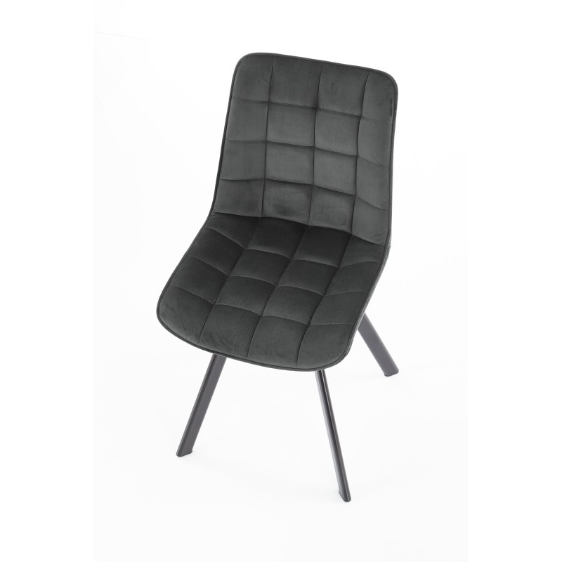 'K332 Chair Legs - Black, Seat - Dark Ash' 'K332 Chair Legs - Black, Seat - Dark Ash'