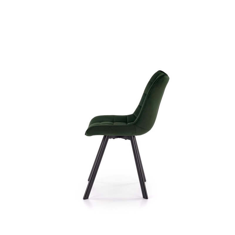 'K332 Chair Legs - Black, Seat - Dark Green' 'K332 Chair Legs - Black, Seat - Dark Green'