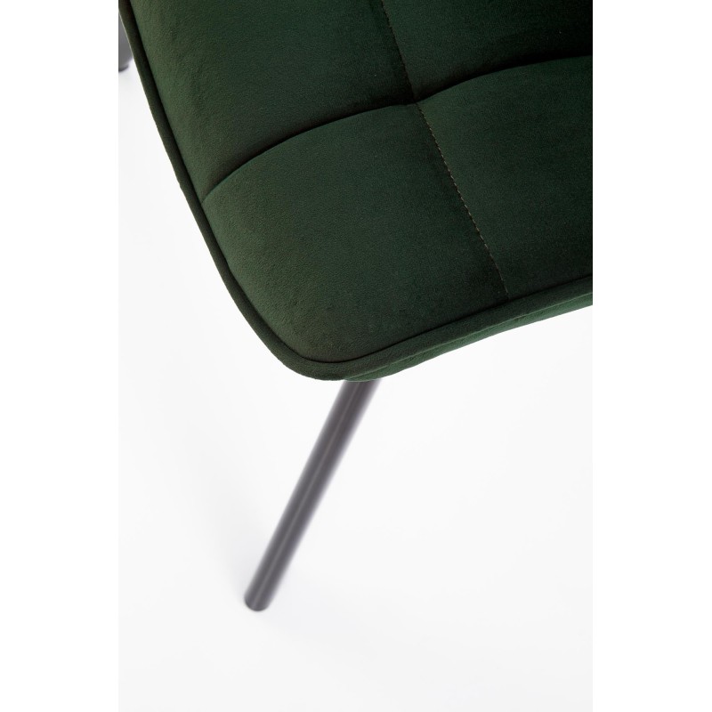 'K332 Chair Legs - Black, Seat - Dark Green' 'K332 Chair Legs - Black, Seat - Dark Green'
