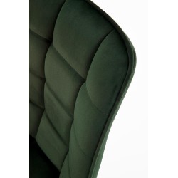 'K332 Chair Legs - Black, Seat - Dark Green' 'K332 Chair Legs - Black, Seat - Dark Green'