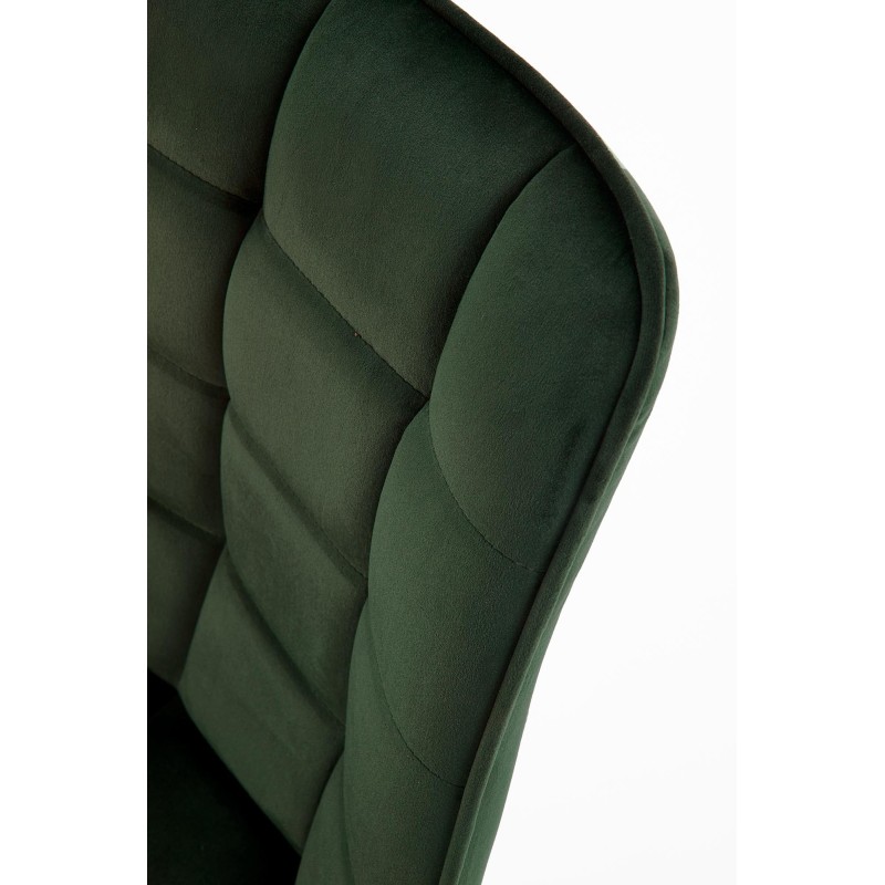 'K332 Chair Legs - Black, Seat - Dark Green' 'K332 Chair Legs - Black, Seat - Dark Green'