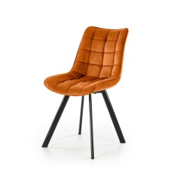 'K332 Chair Legs - Black, Seat - Cinnamon'