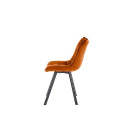 'K332 Chair Legs - Black, Seat - Cinnamon' 'K332 Chair Legs - Black, Seat - Cinnamon'