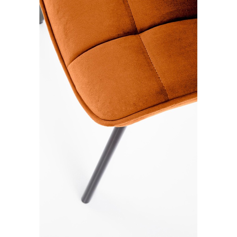 'K332 Chair Legs - Black, Seat - Cinnamon' 'K332 Chair Legs - Black, Seat - Cinnamon'