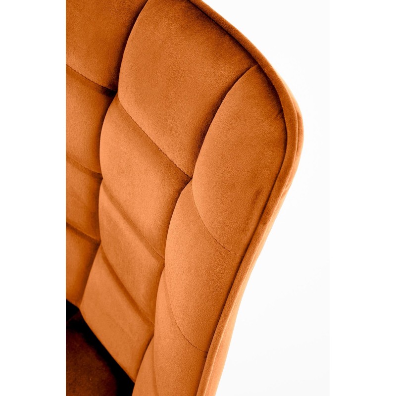 'K332 Chair Legs - Black, Seat - Cinnamon' 'K332 Chair Legs - Black, Seat - Cinnamon'