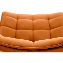 'K332 Chair Legs - Black, Seat - Cinnamon' 'K332 Chair Legs - Black, Seat - Cinnamon'