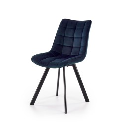 'K332 Chair Legs - Black, Seat - Navy'