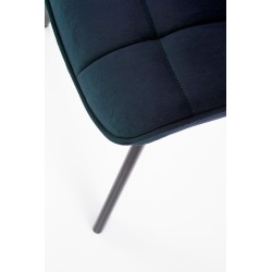 'K332 Chair Legs - Black, Seat - Navy' 'K332 Chair Legs - Black, Seat - Navy'