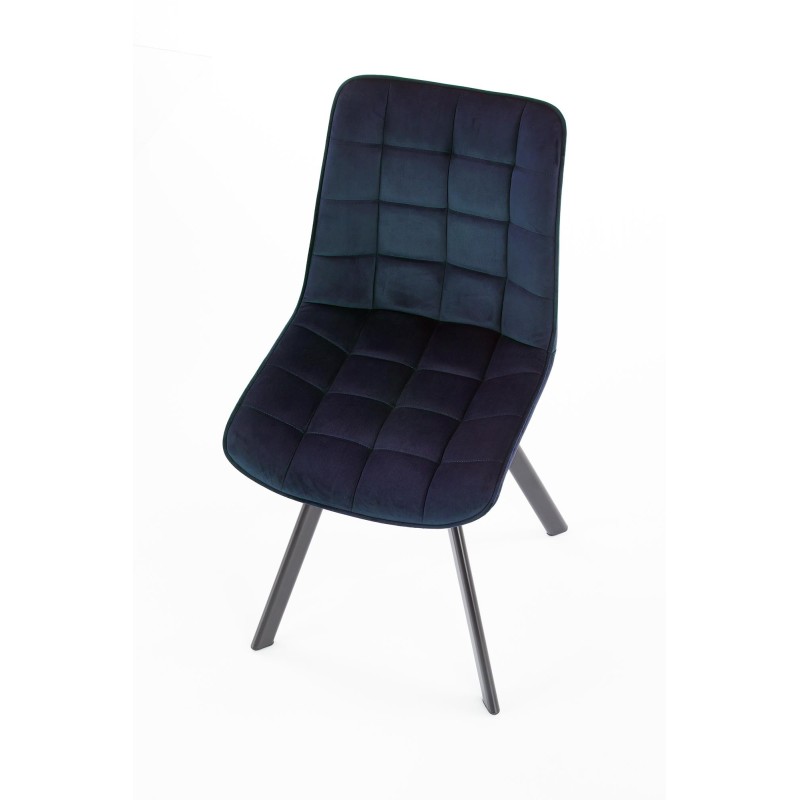 'K332 Chair Legs - Black, Seat - Navy' 'K332 Chair Legs - Black, Seat - Navy'