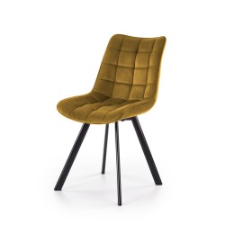 'K332 Chair Legs - Black, Seat - Mustard'