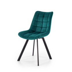 'K332 Chair Legs - Black, Seat - Turquoise'