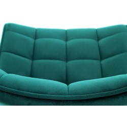 'K332 Chair Legs - Black, Seat - Turquoise' 'K332 Chair Legs - Black, Seat - Turquoise'