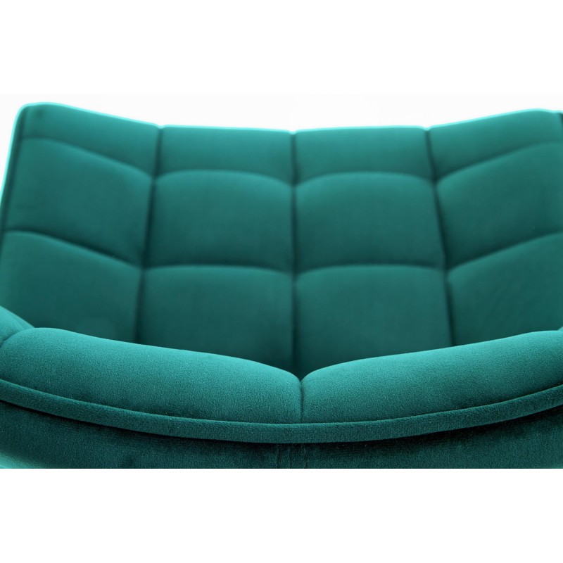 'K332 Chair Legs - Black, Seat - Turquoise' 'K332 Chair Legs - Black, Seat - Turquoise'