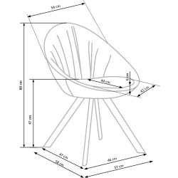 K358 krzesło beżowy (1p 2szt) K358 krzesło beżowy (1p 2szt)