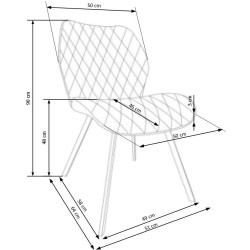 K360 krzesło musztardowy (1p 4szt) K360 krzesło musztardowy (1p 4szt)