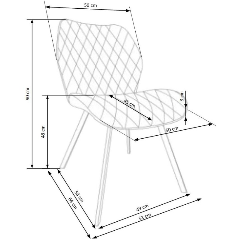 K360 krzesło musztardowy (1p 4szt) K360 krzesło musztardowy (1p 4szt)