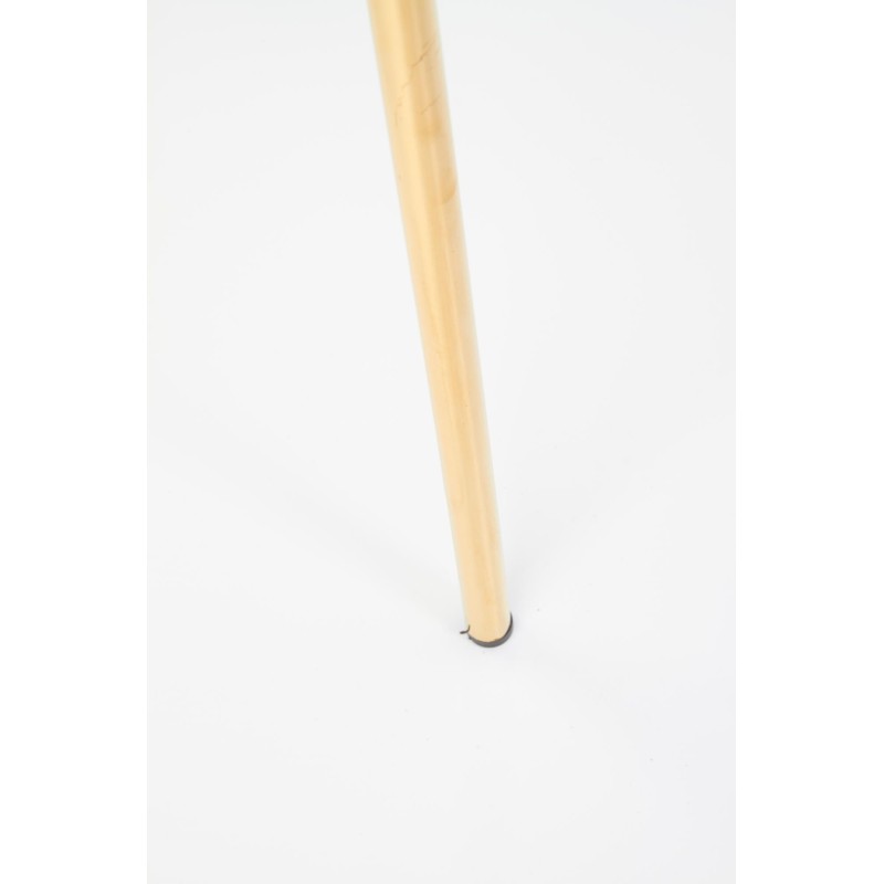 'K363 Chair, Upholstery - Ash Grey, Legs - Gold' 'K363 Chair, Upholstery - Ash Grey, Legs - Gold'