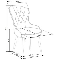 'K366 Ash Grey Chair' 'K366 Ash Grey Chair'