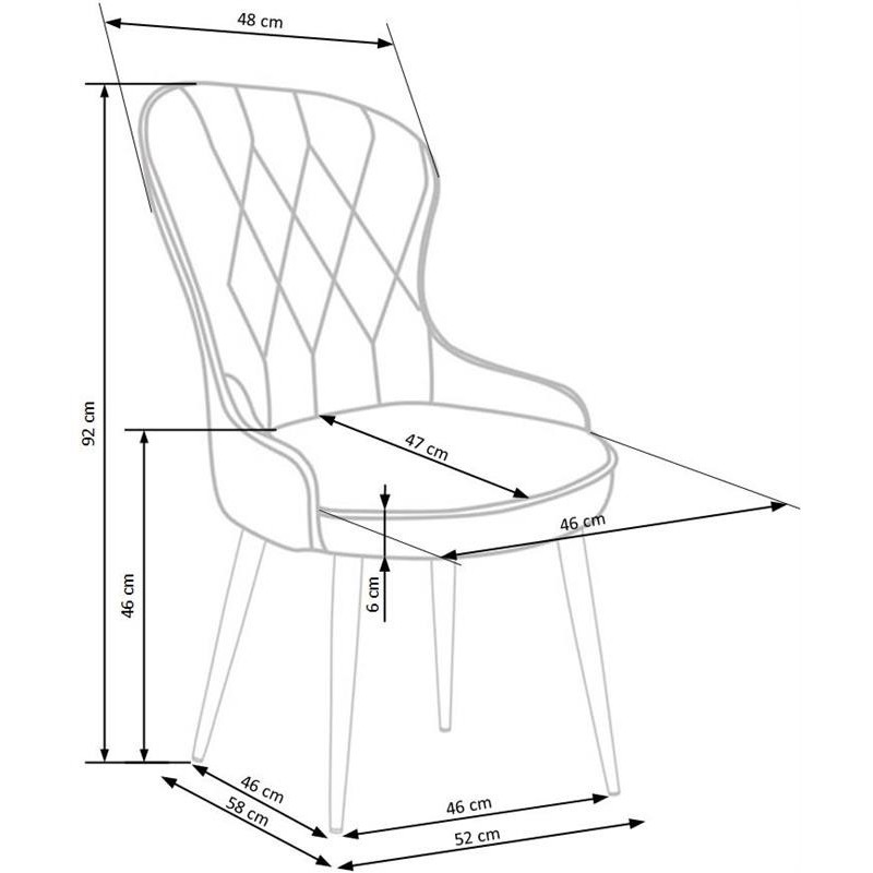 'K366 Ash Grey Chair' 'K366 Ash Grey Chair'