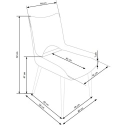 K369 krzesło ciemny popiel (1p 2szt) K369 krzesło ciemny popiel (1p 2szt)