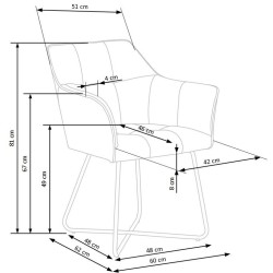 K377 krzesło beżowy (1p 2szt) K377 krzesło beżowy (1p 2szt)