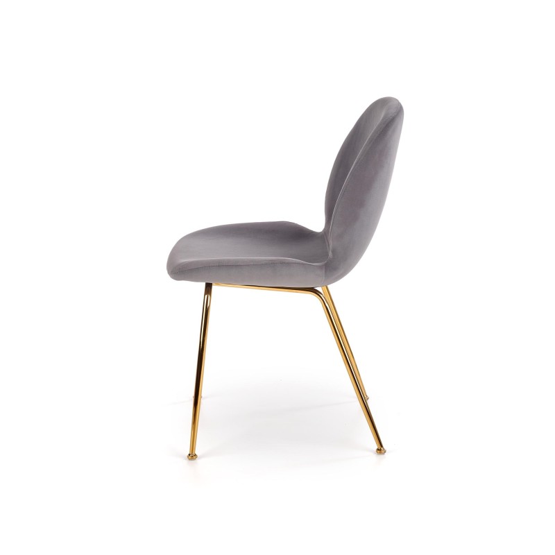 'K381 Ash Grey / Gold Chair' 'K381 Ash Grey / Gold Chair'
