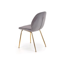 'K381 Ash Grey / Gold Chair' 'K381 Ash Grey / Gold Chair'