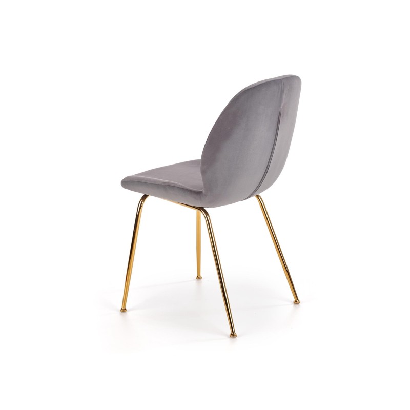 'K381 Ash Grey / Gold Chair' 'K381 Ash Grey / Gold Chair'