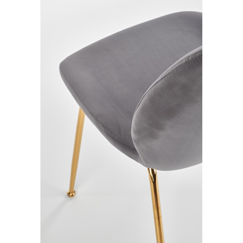 'K381 Ash Grey / Gold Chair' 'K381 Ash Grey / Gold Chair'