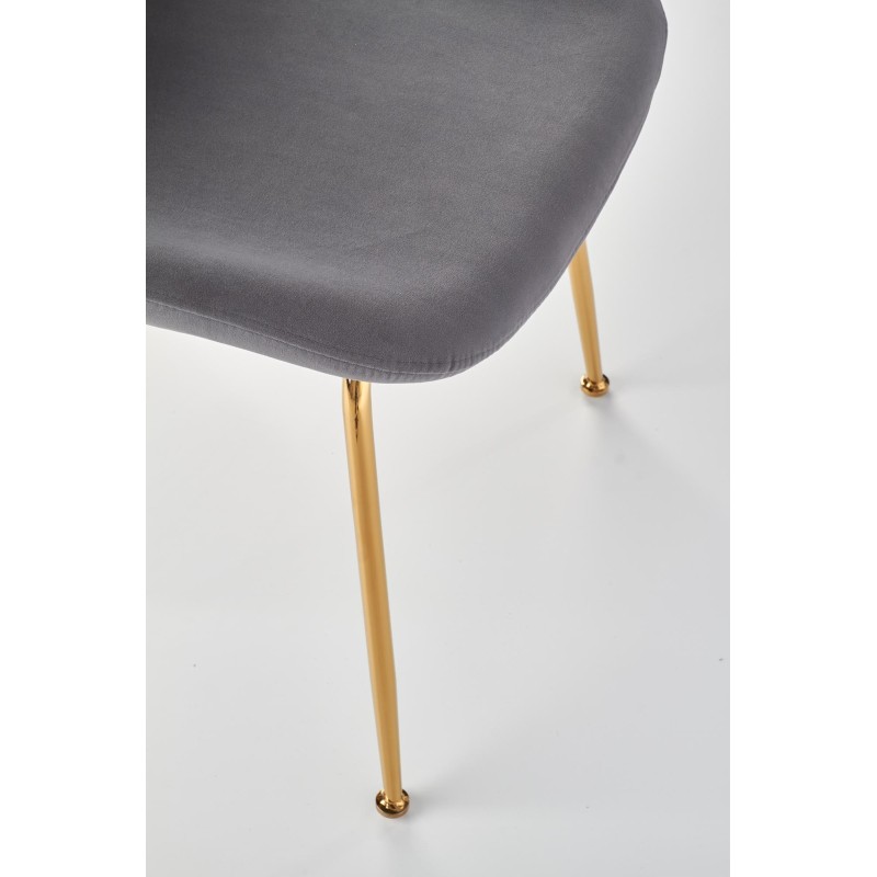'K381 Ash Grey / Gold Chair' 'K381 Ash Grey / Gold Chair'