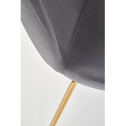 'K381 Ash Grey / Gold Chair' 'K381 Ash Grey / Gold Chair'
