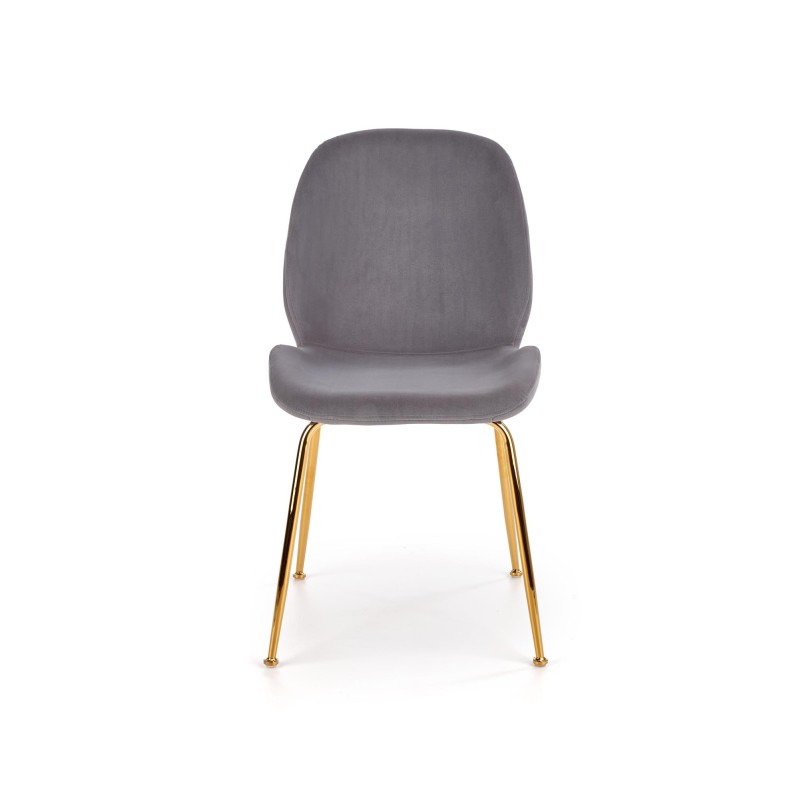 'K381 Ash Grey / Gold Chair' 'K381 Ash Grey / Gold Chair'