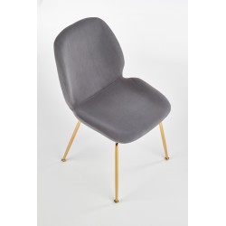 'K381 Ash Grey / Gold Chair' 'K381 Ash Grey / Gold Chair'