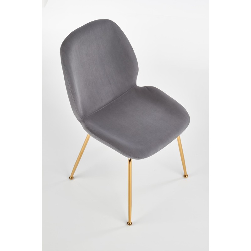 'K381 Ash Grey / Gold Chair' 'K381 Ash Grey / Gold Chair'