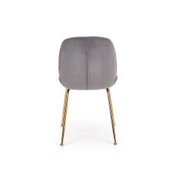 'K381 Ash Grey / Gold Chair' 'K381 Ash Grey / Gold Chair'