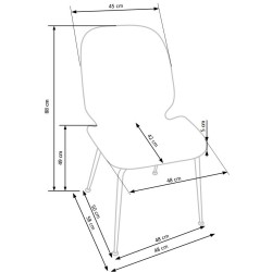 'K381 Pink / Gold Chair' 'K381 Pink / Gold Chair'