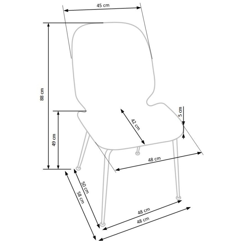 'K381 Pink / Gold Chair' 'K381 Pink / Gold Chair'