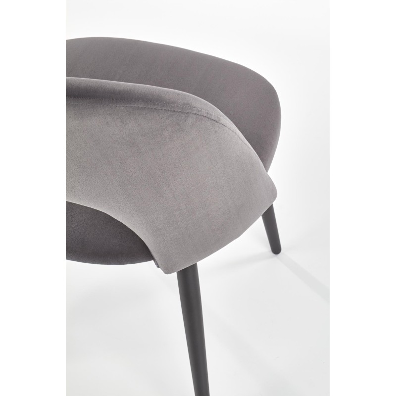 'K384 Ash Grey / Black Chair' 'K384 Ash Grey / Black Chair'