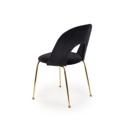 'K385 Black / Gold Chair' 'K385 Black / Gold Chair'