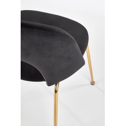 'K385 Black / Gold Chair' 'K385 Black / Gold Chair'