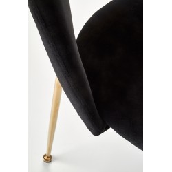 'K385 Black / Gold Chair' 'K385 Black / Gold Chair'