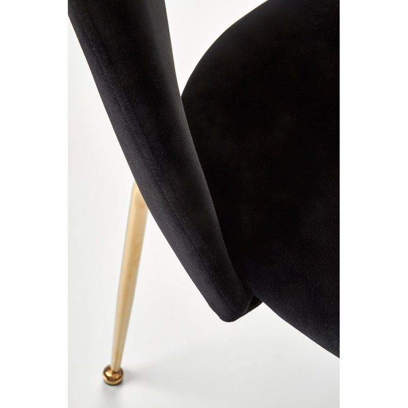 'K385 Black / Gold Chair' 'K385 Black / Gold Chair'