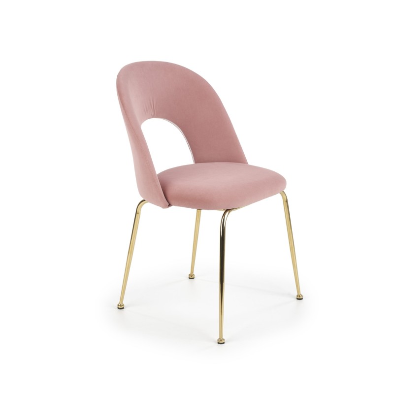 'K385 Light Pink / Gold Chair' 'K385 Light Pink / Gold Chair'