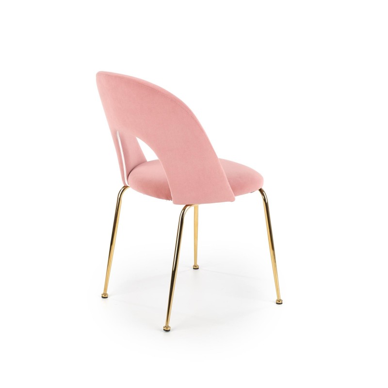 'K385 Light Pink / Gold Chair' 'K385 Light Pink / Gold Chair'