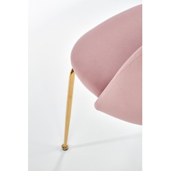 'K385 Light Pink / Gold Chair' 'K385 Light Pink / Gold Chair'