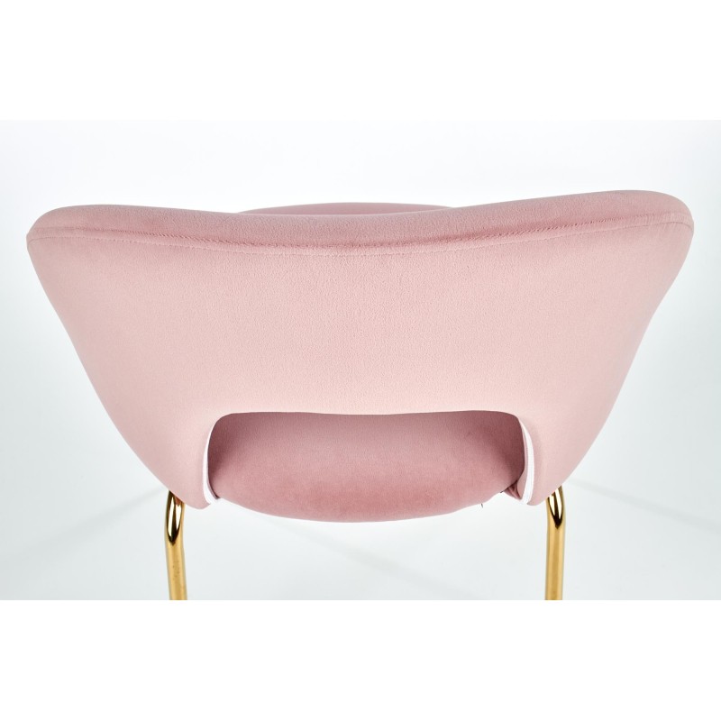 'K385 Light Pink / Gold Chair' 'K385 Light Pink / Gold Chair'
