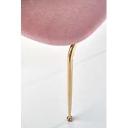'K385 Light Pink / Gold Chair' 'K385 Light Pink / Gold Chair'